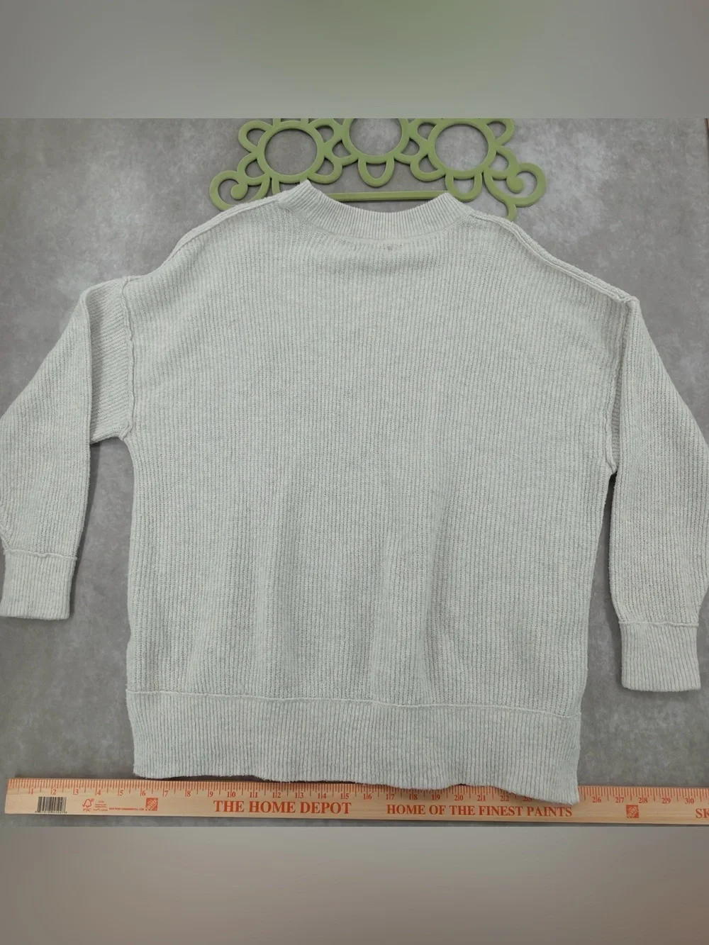 aerie Crewneck Sweater - Light Gray/white - Picture 13 of 14
